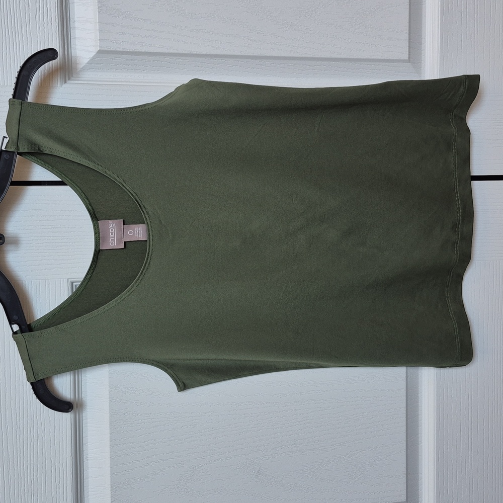 Chico's  Terrarium Microfeel Timeless Tank Basic Knit Size 0